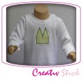 Baby langarm T-Shirt mit Dom Applikation